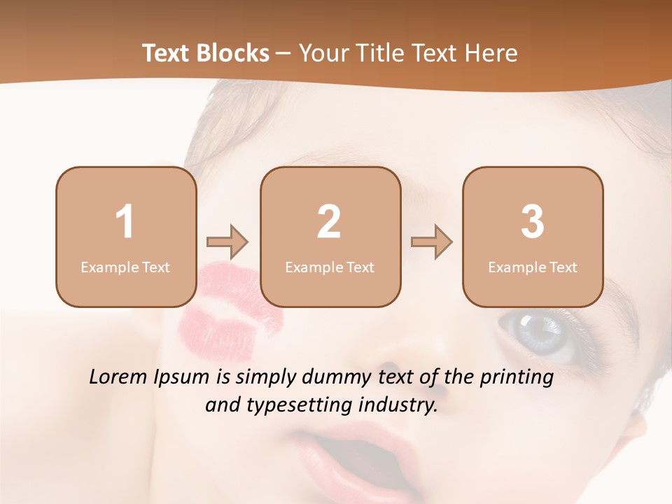 Beauty White Teen PowerPoint Template
