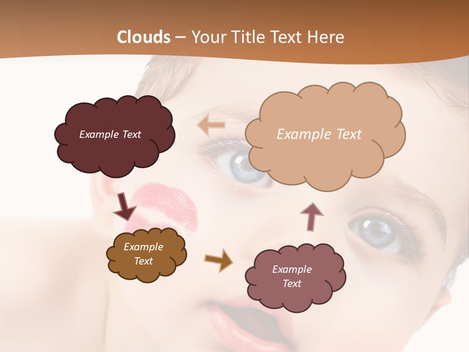 Beauty White Teen PowerPoint Template