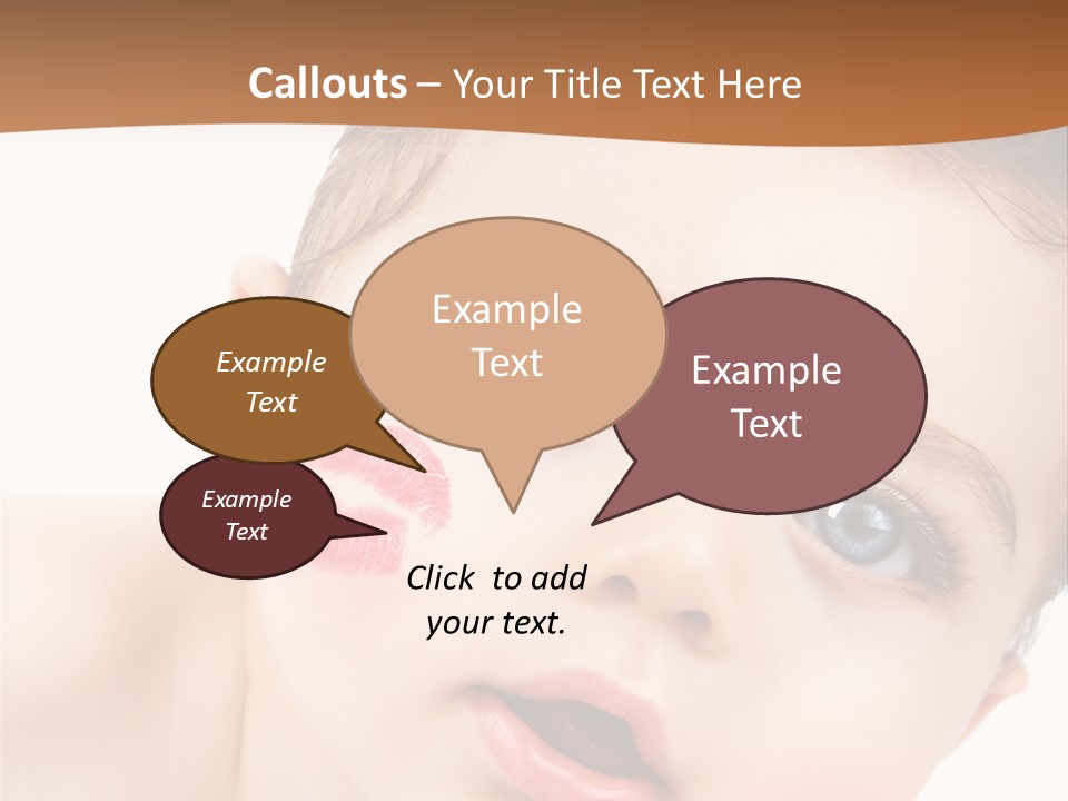 Beauty White Teen PowerPoint Template