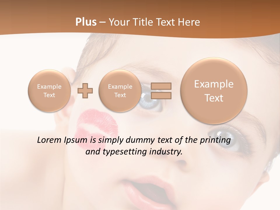 Beauty White Teen PowerPoint Template