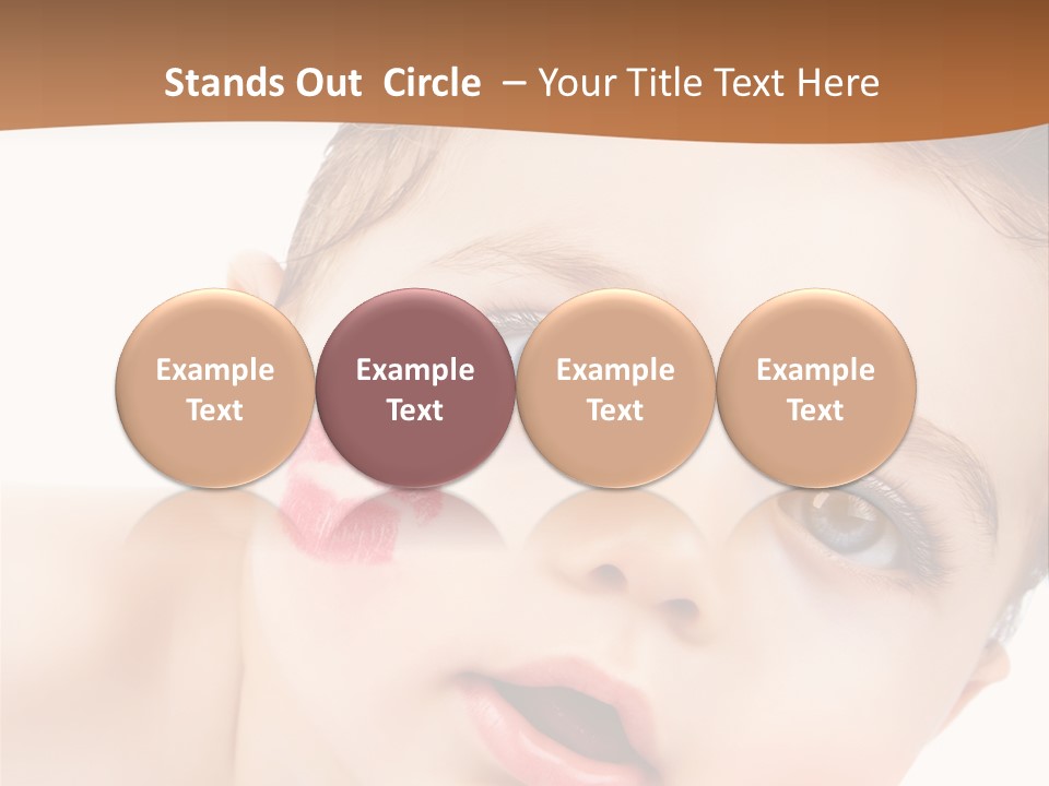 Beauty White Teen PowerPoint Template