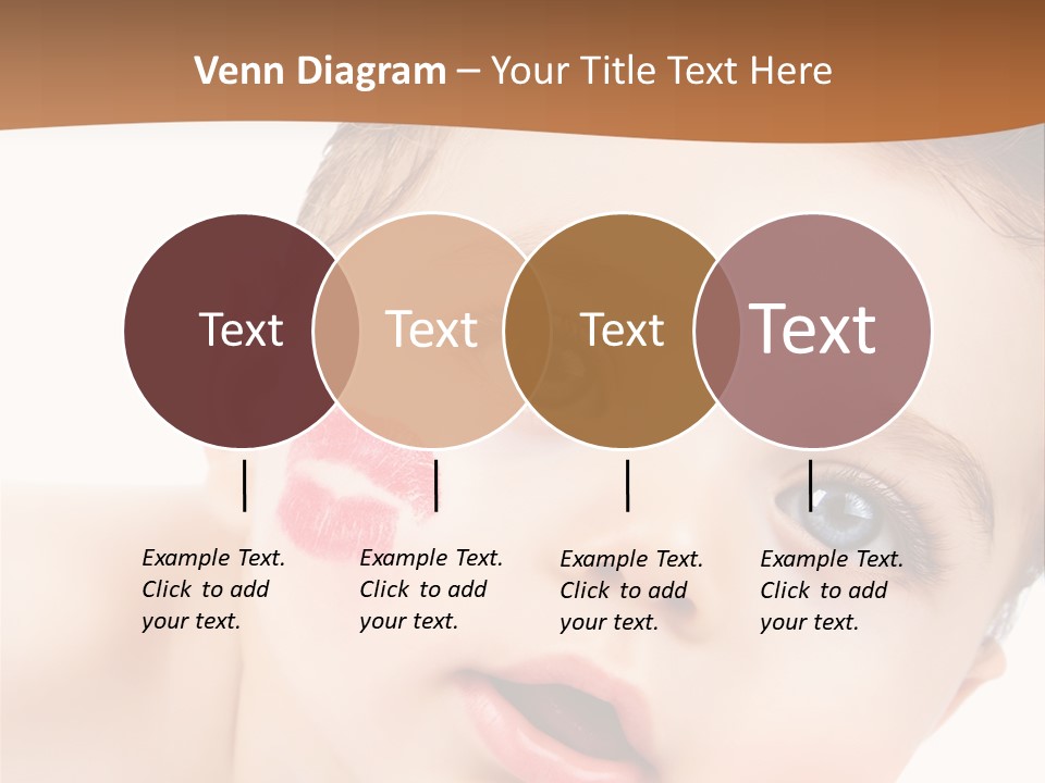 Beauty White Teen PowerPoint Template
