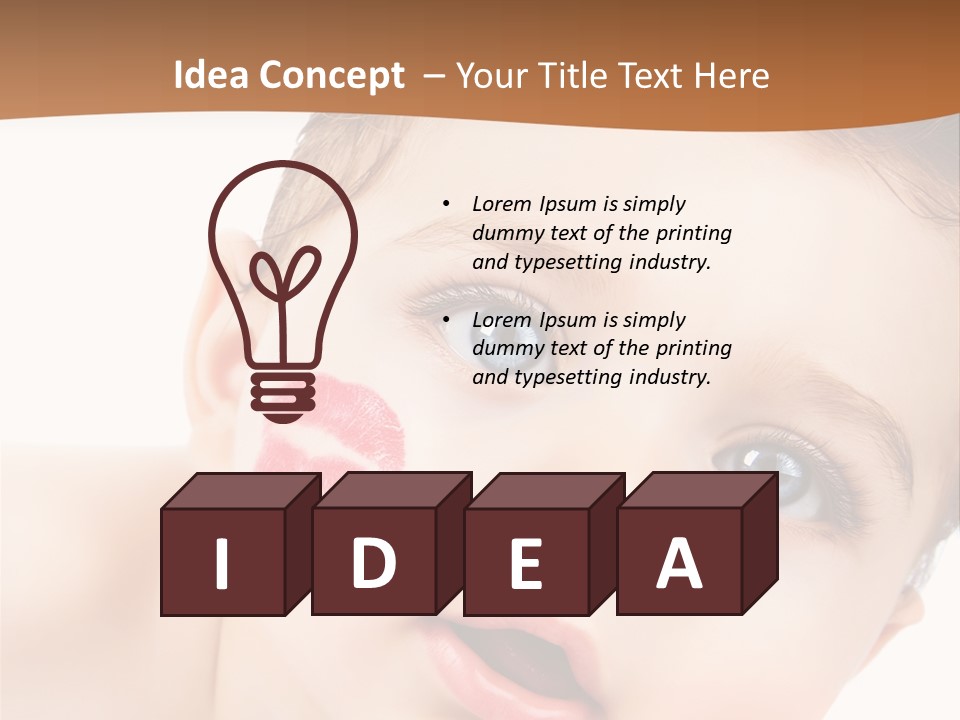 Beauty White Teen PowerPoint Template