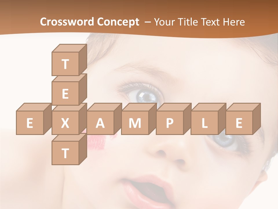 Beauty White Teen PowerPoint Template