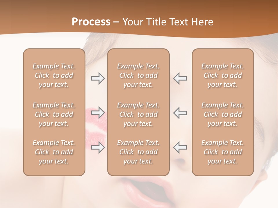 Beauty White Teen PowerPoint Template