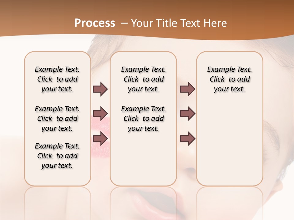 Beauty White Teen PowerPoint Template