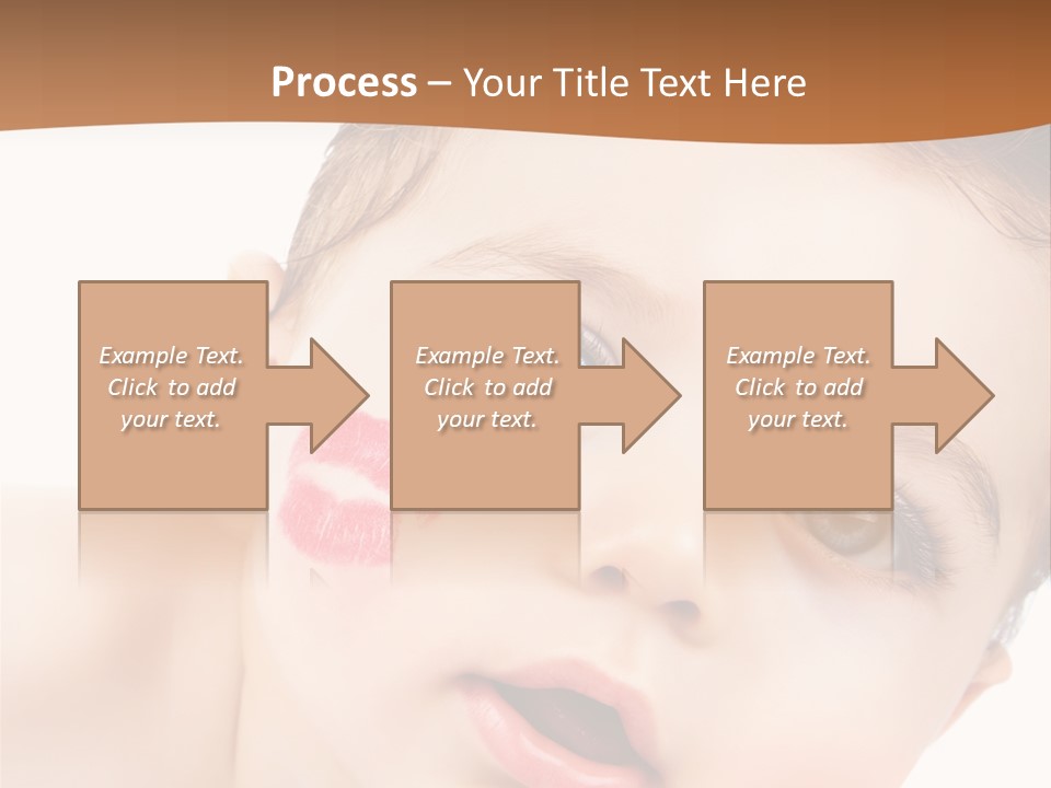 Beauty White Teen PowerPoint Template