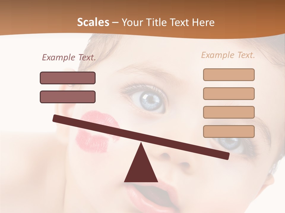 Beauty White Teen PowerPoint Template