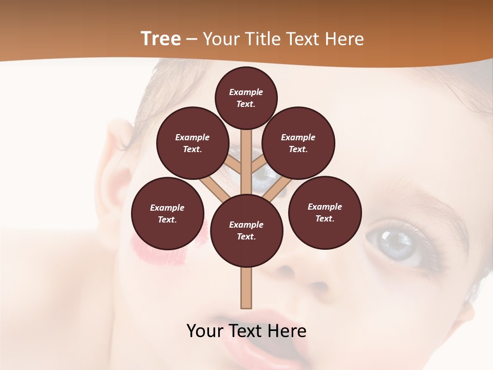 Beauty White Teen PowerPoint Template