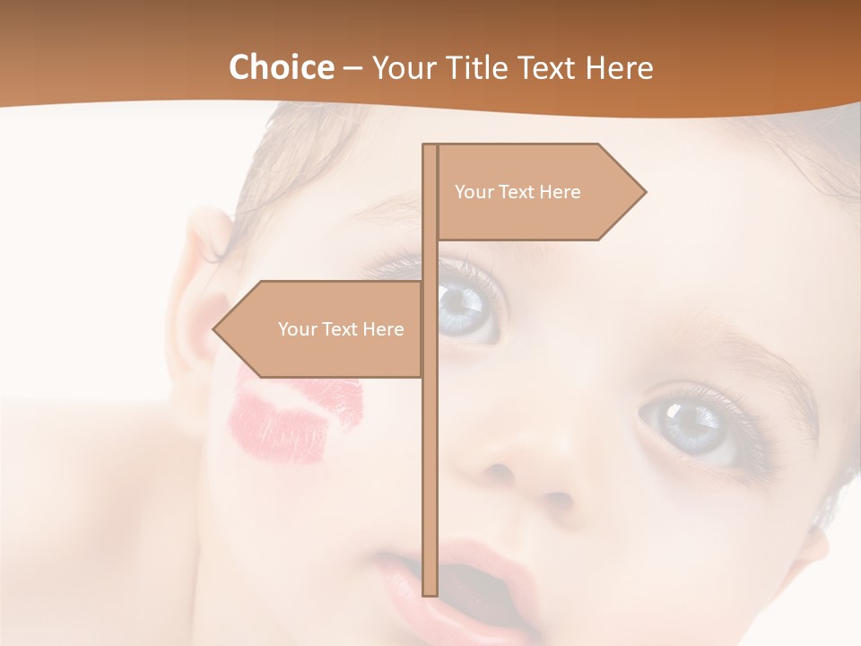 Beauty White Teen PowerPoint Template