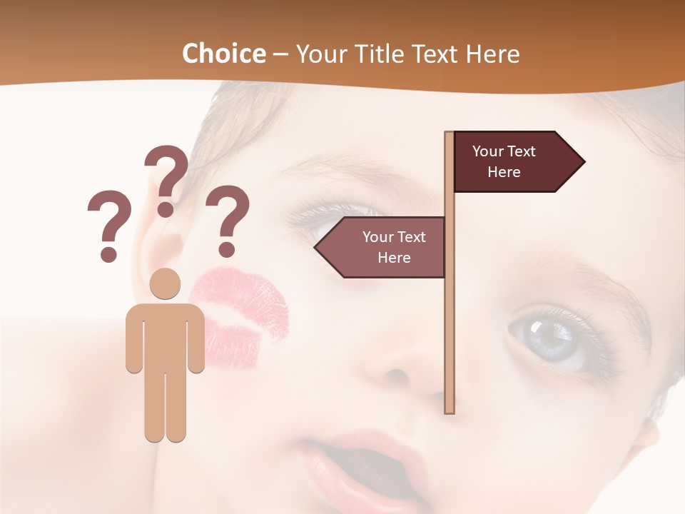 Beauty White Teen PowerPoint Template