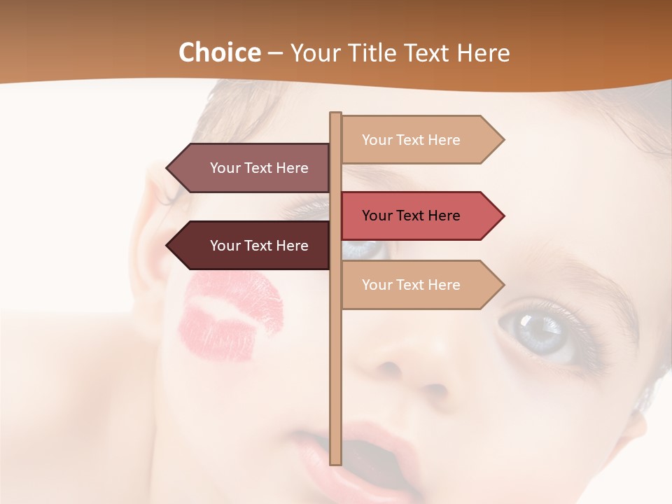 Beauty White Teen PowerPoint Template