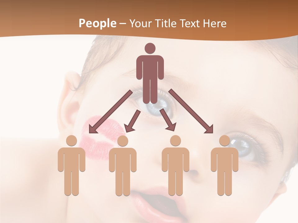 Beauty White Teen PowerPoint Template