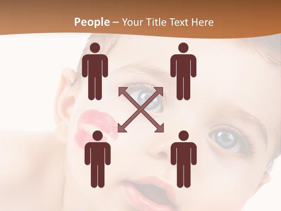 Beauty White Teen PowerPoint Template