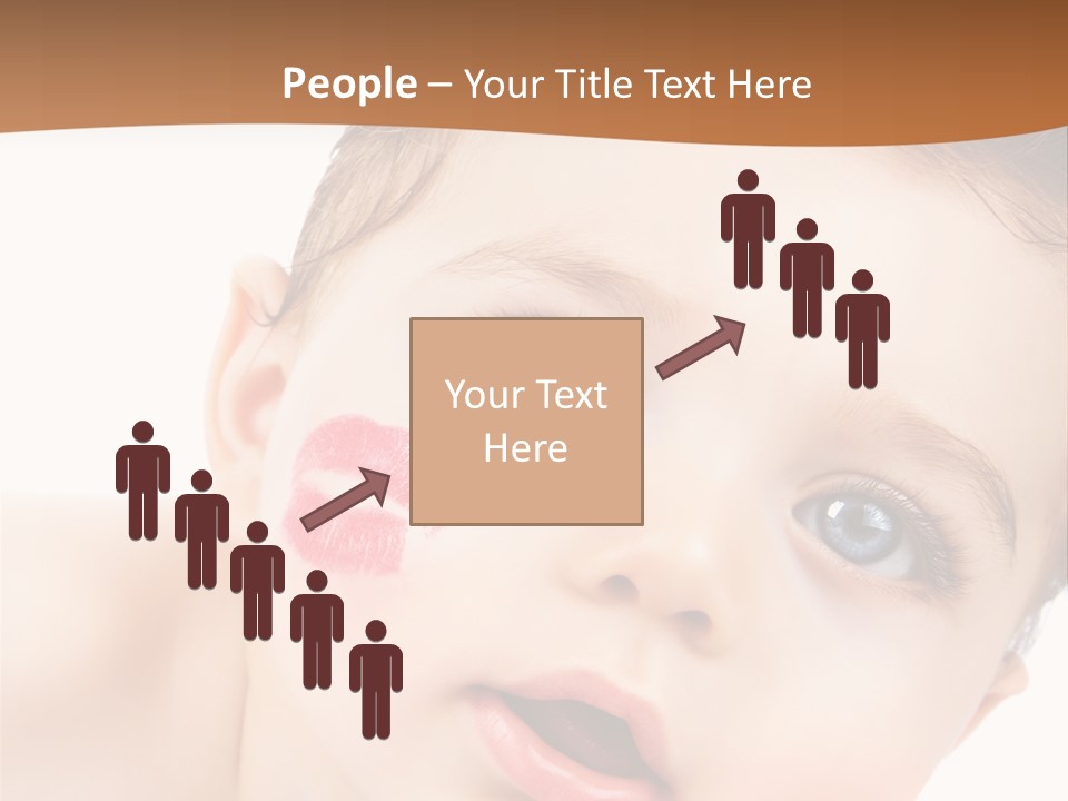 Beauty White Teen PowerPoint Template