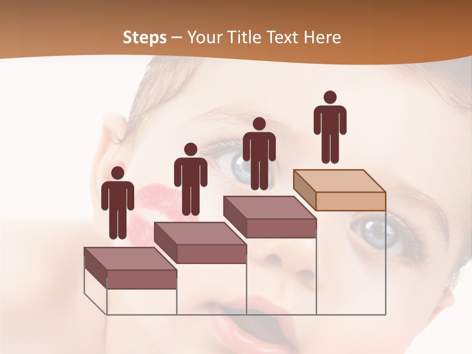 Beauty White Teen PowerPoint Template