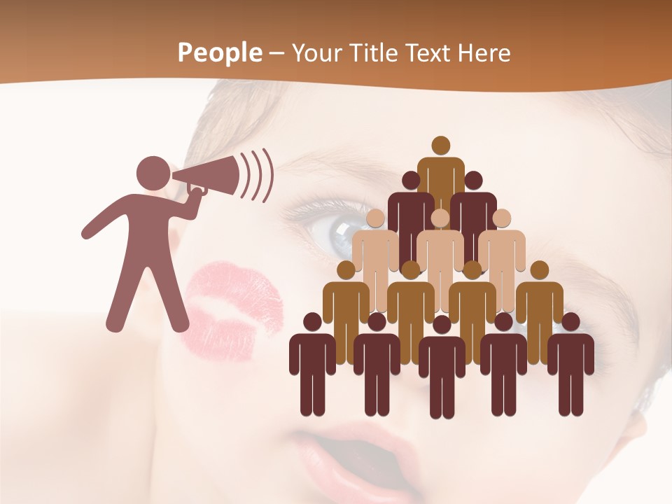 Beauty White Teen PowerPoint Template