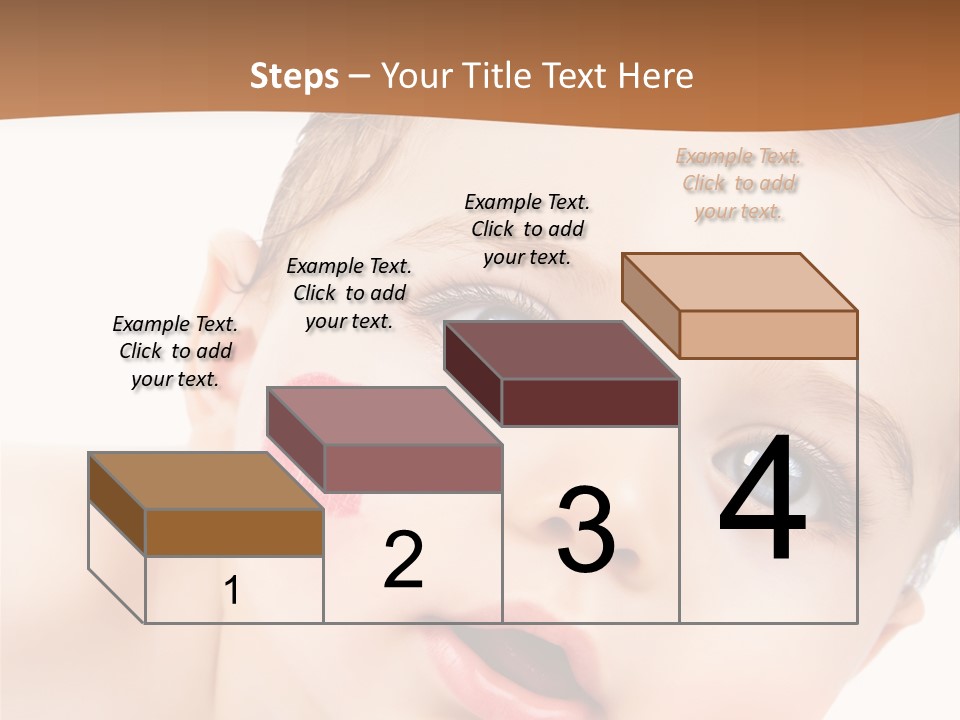 Beauty White Teen PowerPoint Template