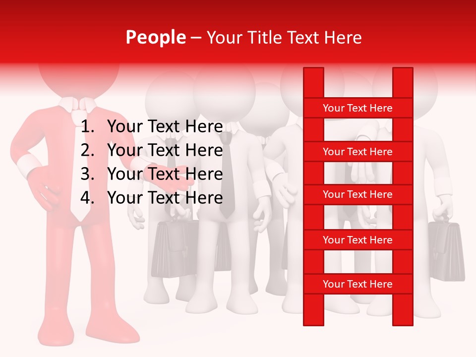 Graphics Businesspeople Guy PowerPoint Template