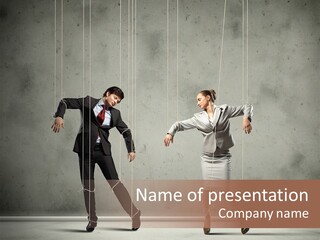 Manipulate People Corporate PowerPoint Template