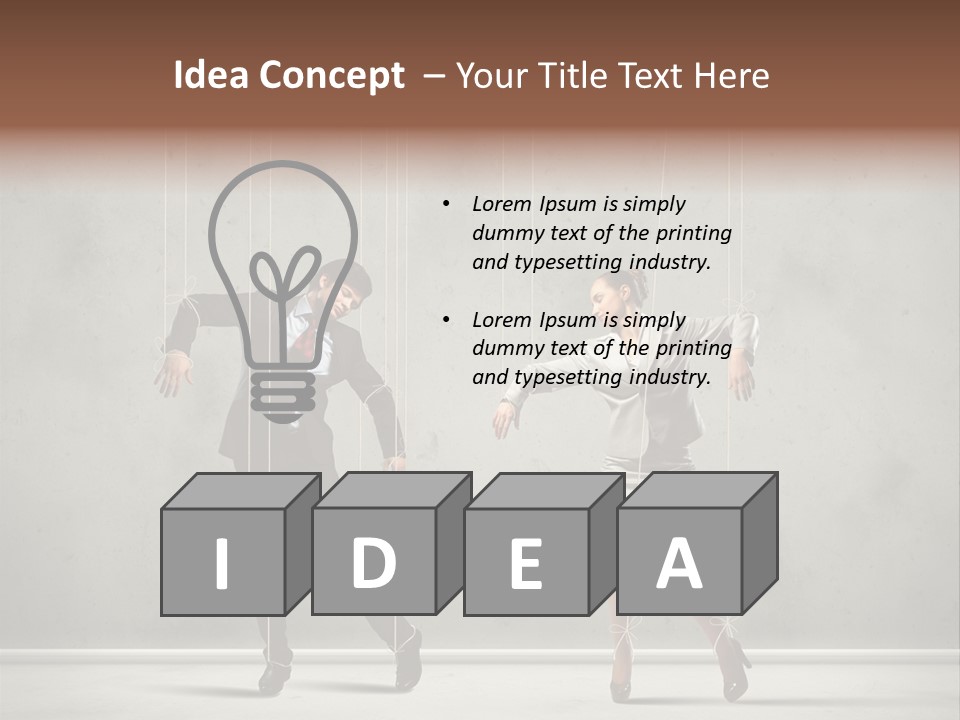 Manipulate People Corporate PowerPoint Template