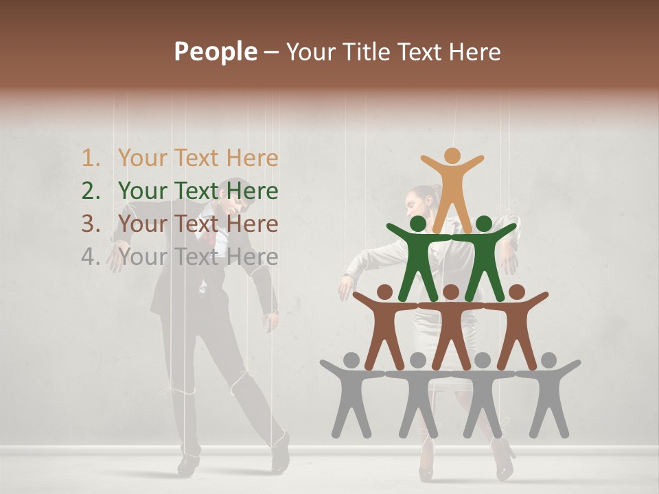 Manipulate People Corporate PowerPoint Template