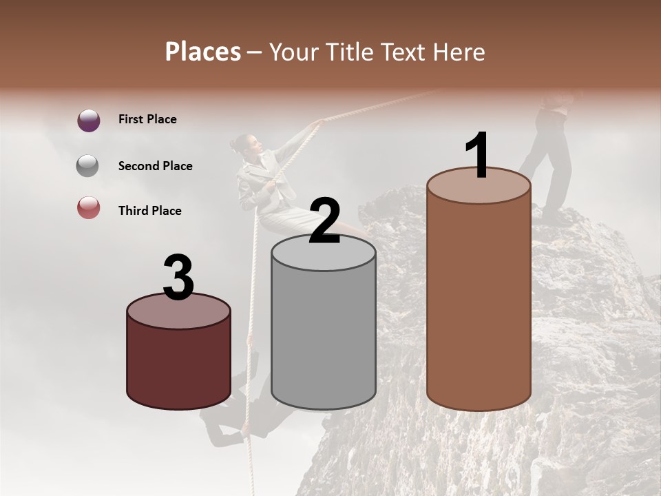 Concept Perspective Mountain PowerPoint Template