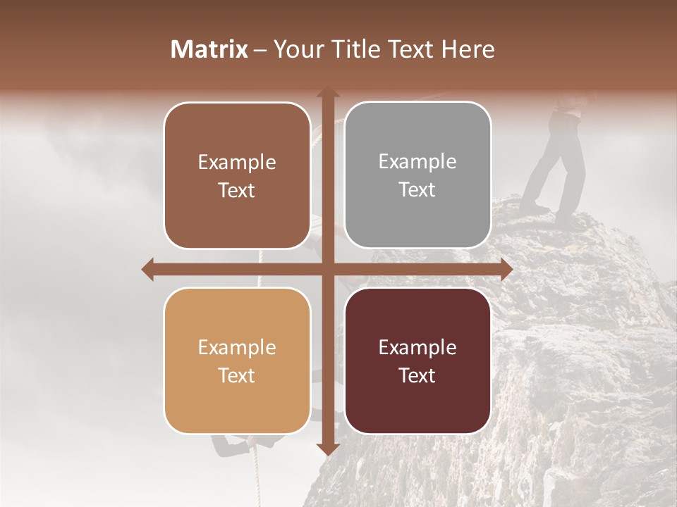 Concept Perspective Mountain PowerPoint Template