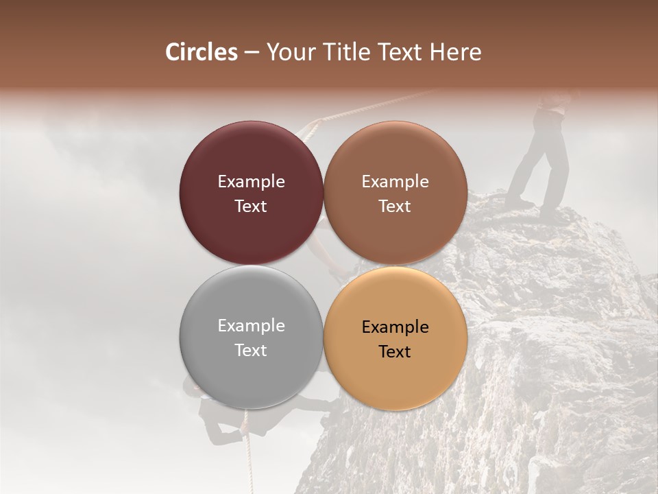 Concept Perspective Mountain PowerPoint Template