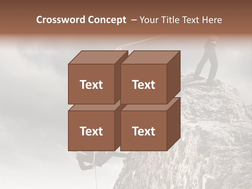 Concept Perspective Mountain PowerPoint Template