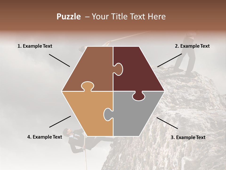 Concept Perspective Mountain PowerPoint Template
