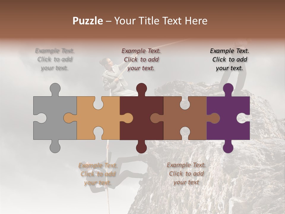 Concept Perspective Mountain PowerPoint Template