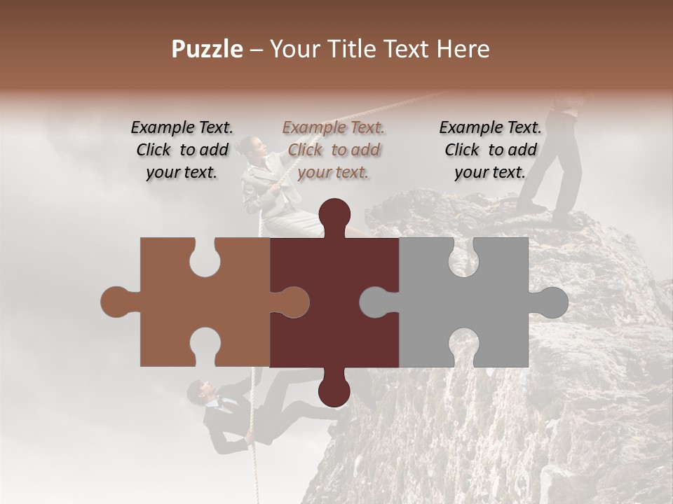 Concept Perspective Mountain PowerPoint Template