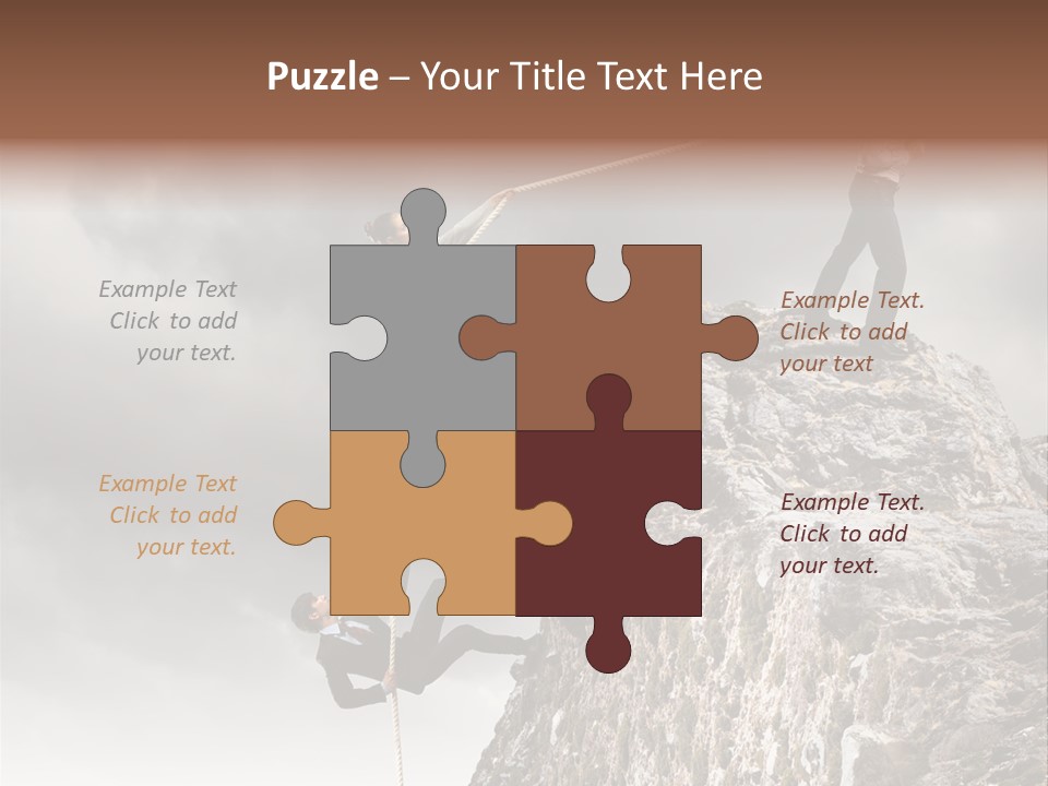 Concept Perspective Mountain PowerPoint Template