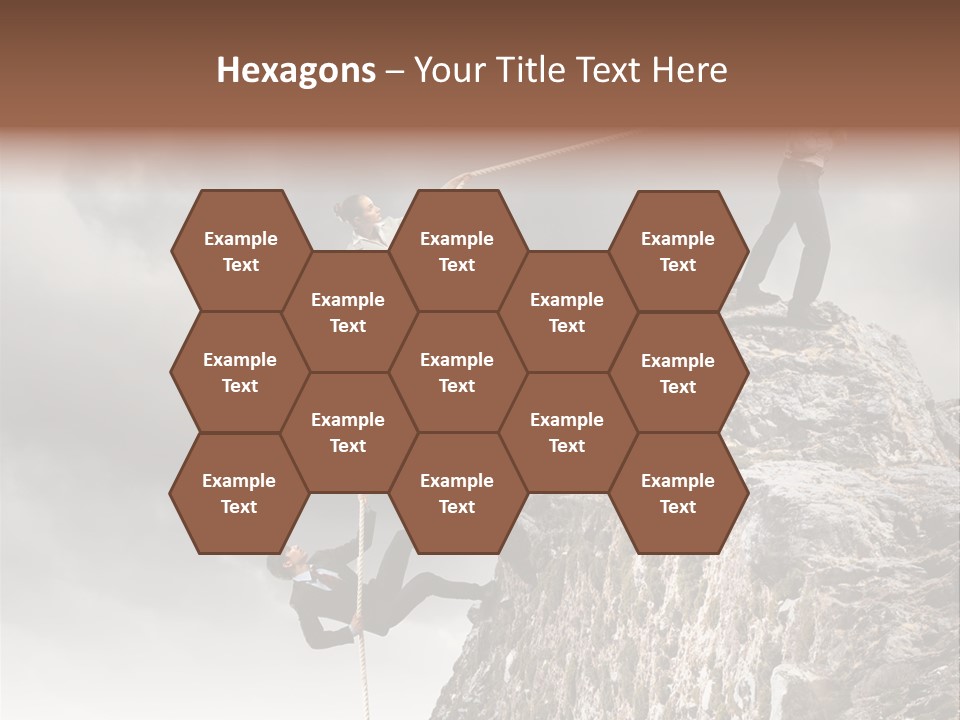 Concept Perspective Mountain PowerPoint Template