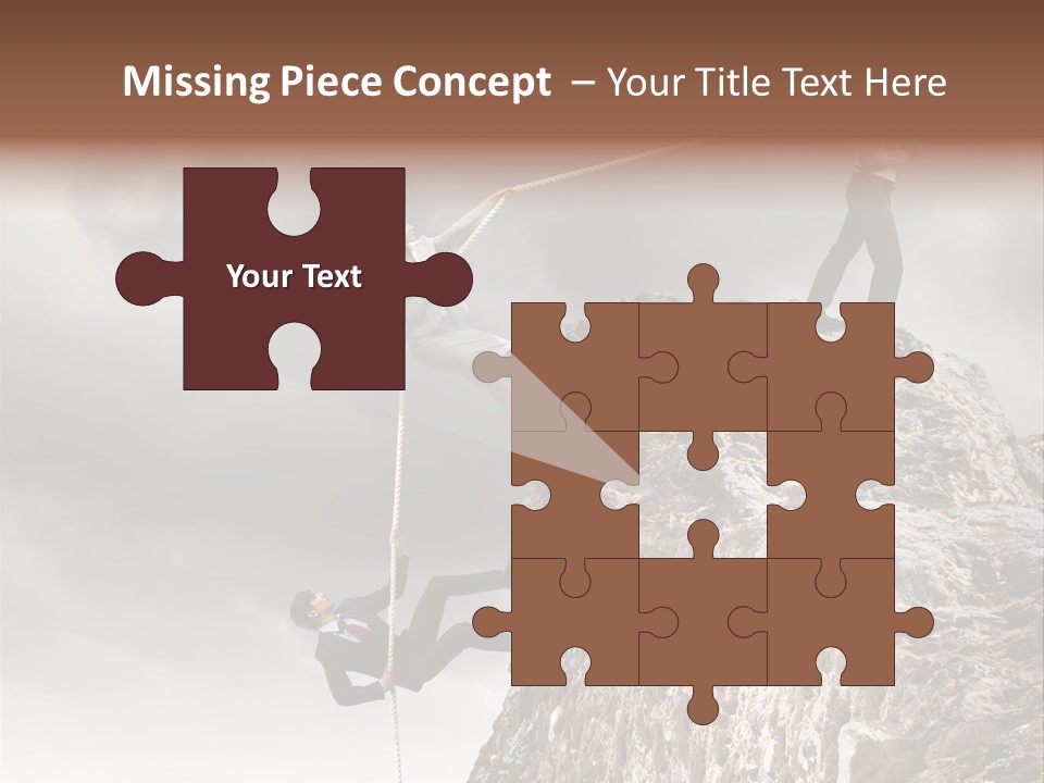 Concept Perspective Mountain PowerPoint Template