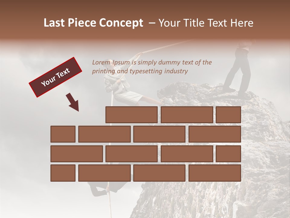 Concept Perspective Mountain PowerPoint Template