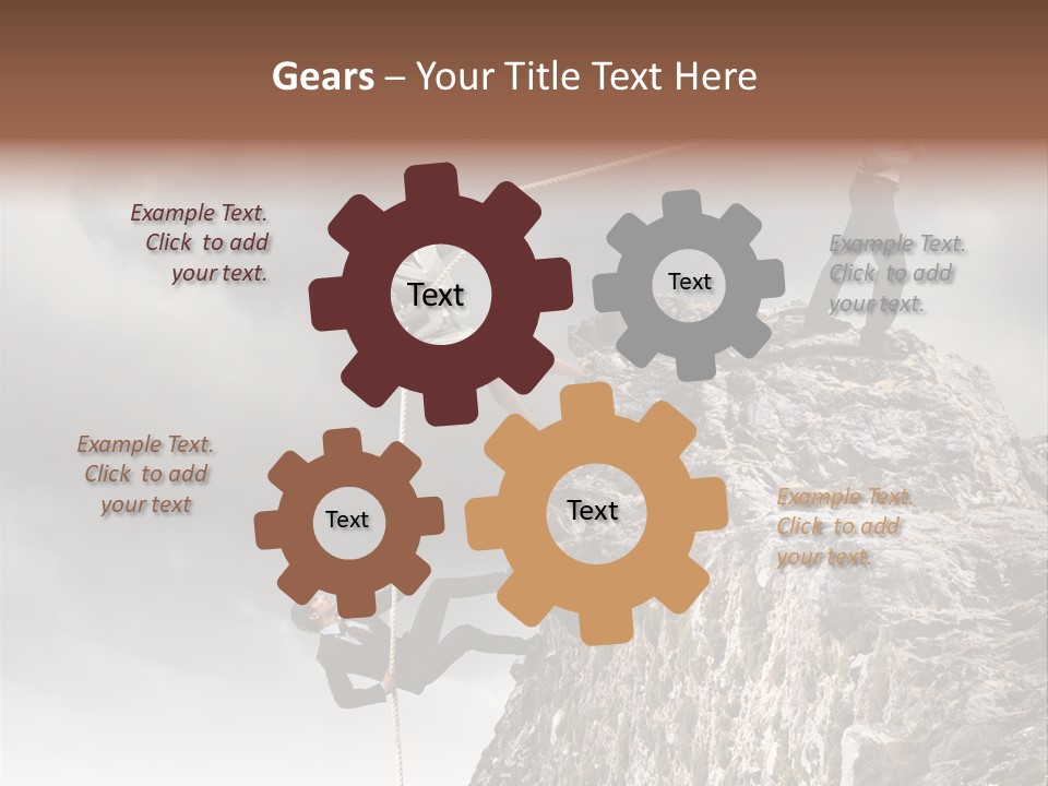Concept Perspective Mountain PowerPoint Template