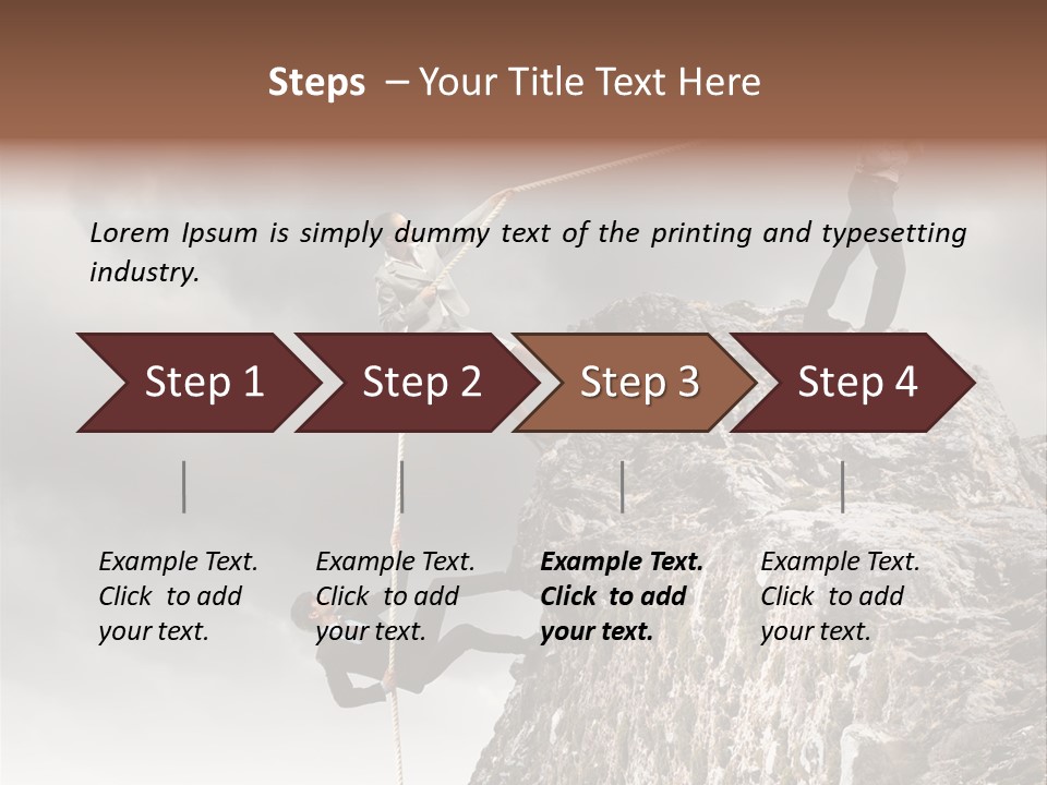 Concept Perspective Mountain PowerPoint Template