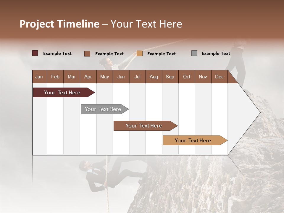 Concept Perspective Mountain PowerPoint Template