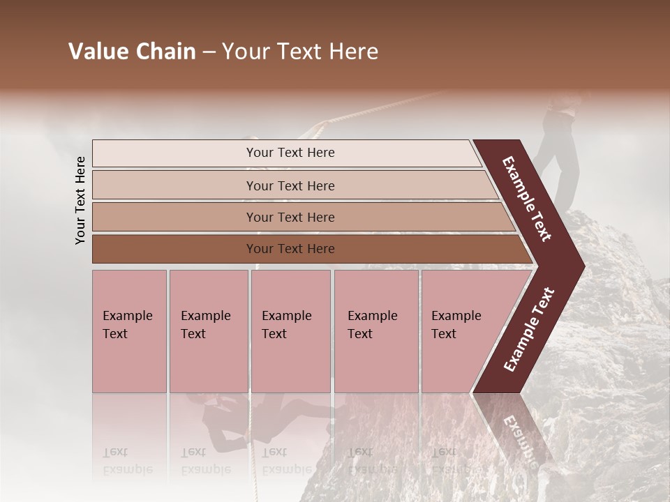 Concept Perspective Mountain PowerPoint Template