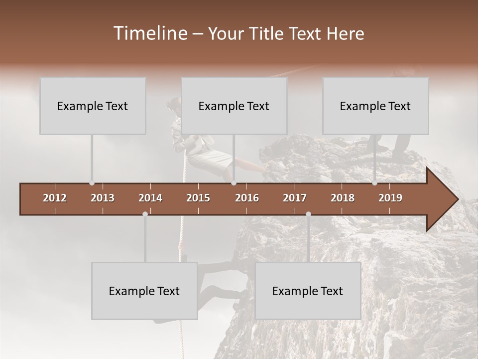 Concept Perspective Mountain PowerPoint Template