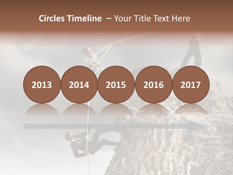 Concept Perspective Mountain PowerPoint Template