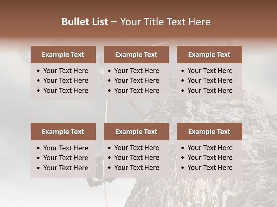 Concept Perspective Mountain PowerPoint Template