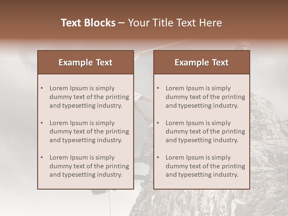 Concept Perspective Mountain PowerPoint Template