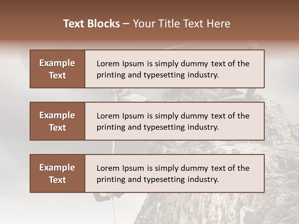 Concept Perspective Mountain PowerPoint Template