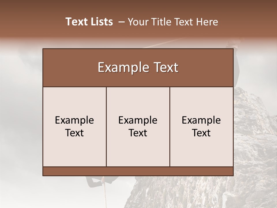 Concept Perspective Mountain PowerPoint Template