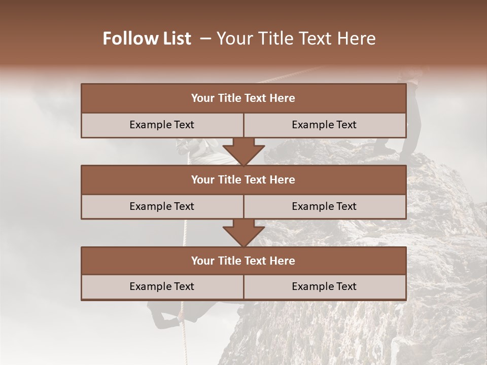 Concept Perspective Mountain PowerPoint Template