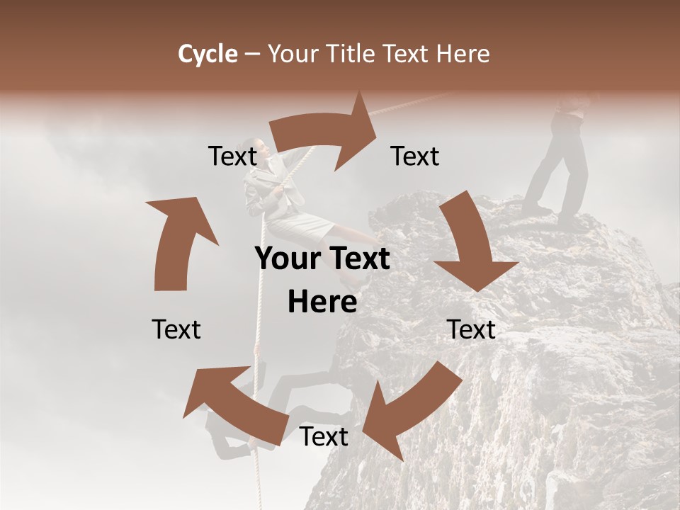 Concept Perspective Mountain PowerPoint Template