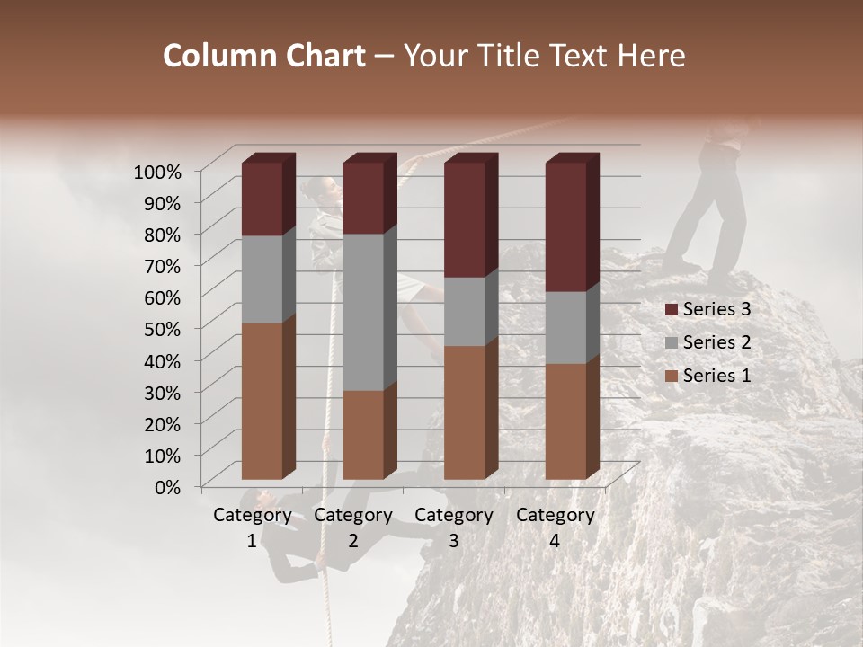 Concept Perspective Mountain PowerPoint Template